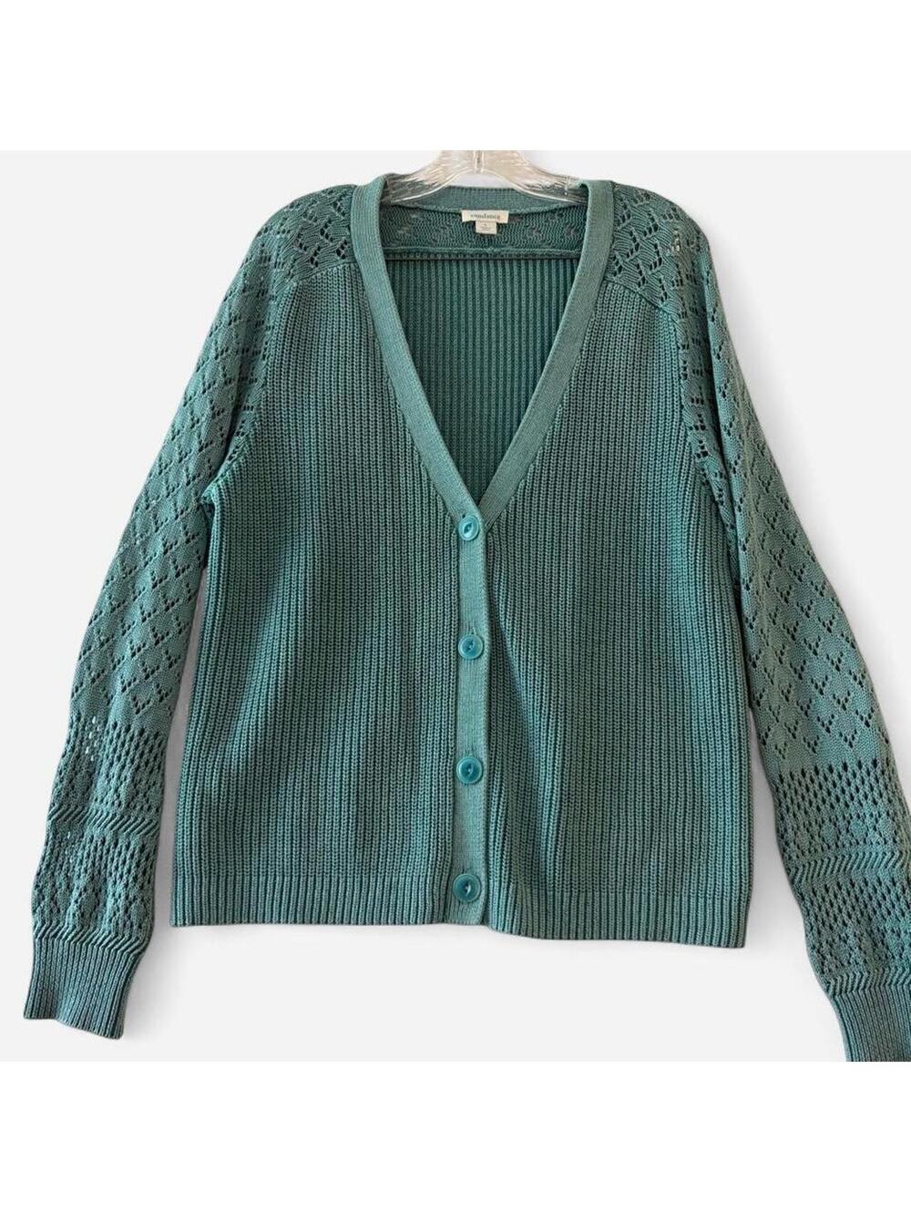 Sundance Women's Green and Blue Jumper